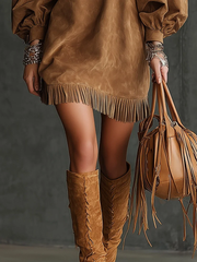 Emma™ - Wildleder Minikleid