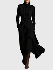Svenja | Damen Maxi Faltenkleid – Plissee Maxikleid Faltend Elegant 2026