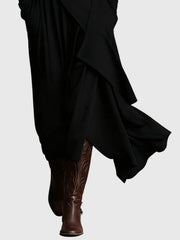 Svenja | Damen Maxi Faltenkleid – Plissee Maxikleid Faltend Elegant 2026