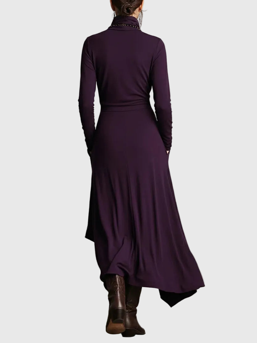 Svenja | Damen Maxi Faltenkleid – Plissee Maxikleid Faltend Elegant 2026