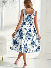 Ysabel- Edles Midi Kleid Mit Schmaler Taille