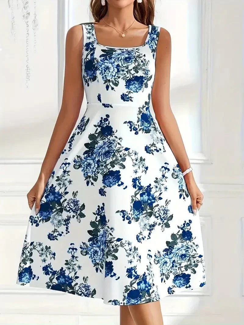 Ysabel- Edles Midi Kleid Mit Schmaler Taille