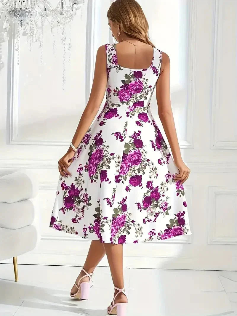 Ysabel- Edles Midi Kleid Mit Schmaler Taille