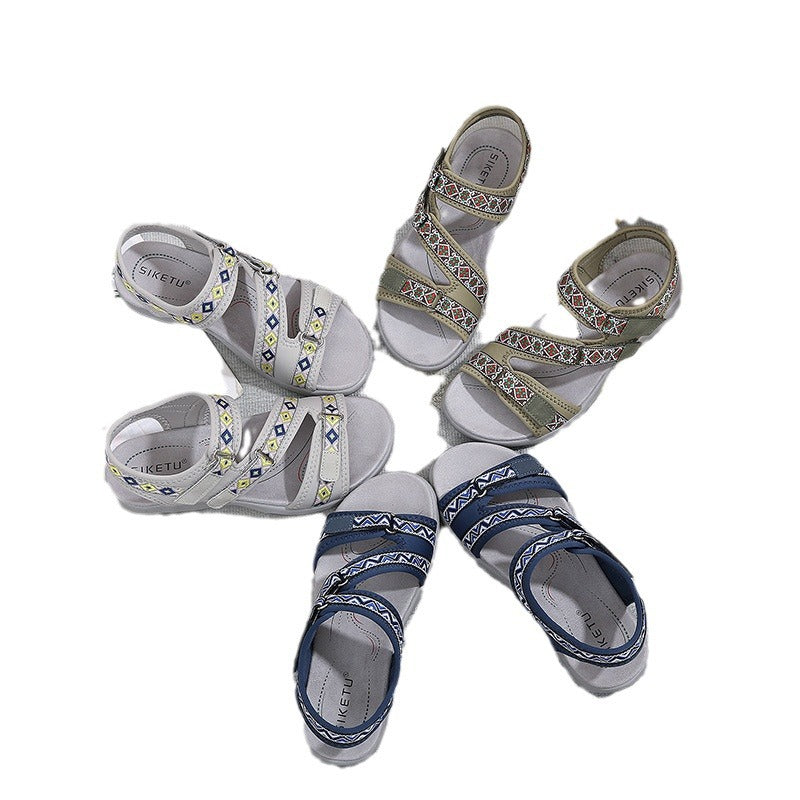 Zamira- Damen Sportliche Trekking Sandalen mit verstellbaren Riemen