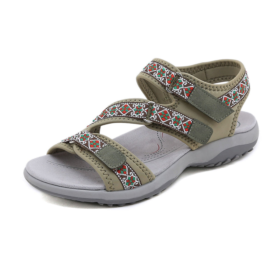 Zamira- Damen Sportliche Trekking Sandalen mit verstellbaren Riemen