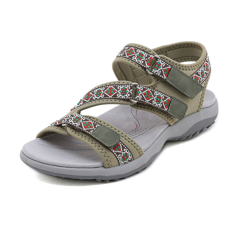 Zamira- Damen Sportliche Trekking Sandalen mit verstellbaren Riemen