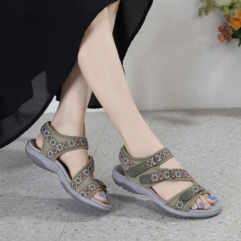 Zamira- Damen Sportliche Trekking Sandalen mit verstellbaren Riemen