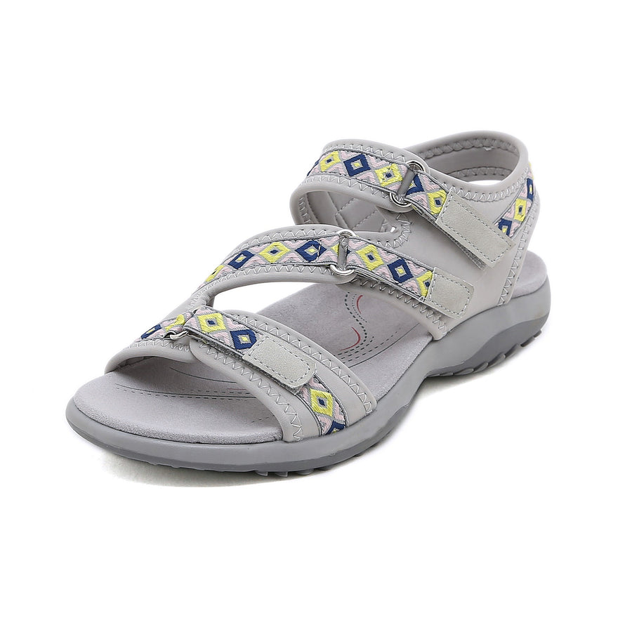 Zamira- Damen Sportliche Trekking Sandalen mit verstellbaren Riemen