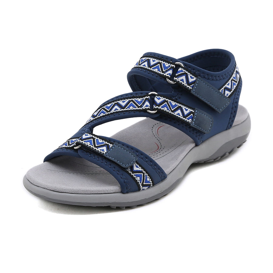 Zamira- Damen Sportliche Trekking Sandalen mit verstellbaren Riemen