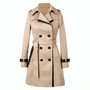 Damen Winter Trenchcoat Mit Gürtel | Casual