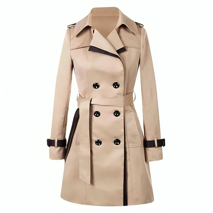 Damen Winter Trenchcoat Mit Gürtel | Casual