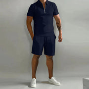 Stylisches Polo- und Shorts-Zweiteiler-Set für Herren