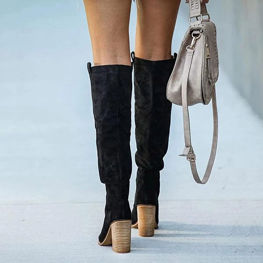 Julia | Trendige Damen-Stiefel mit Blockabsatz