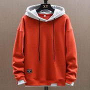 Zwei-Ton Kapuzenpulli im Oversized-Stil
