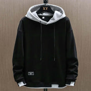 Zwei-Ton Kapuzenpulli im Oversized-Stil