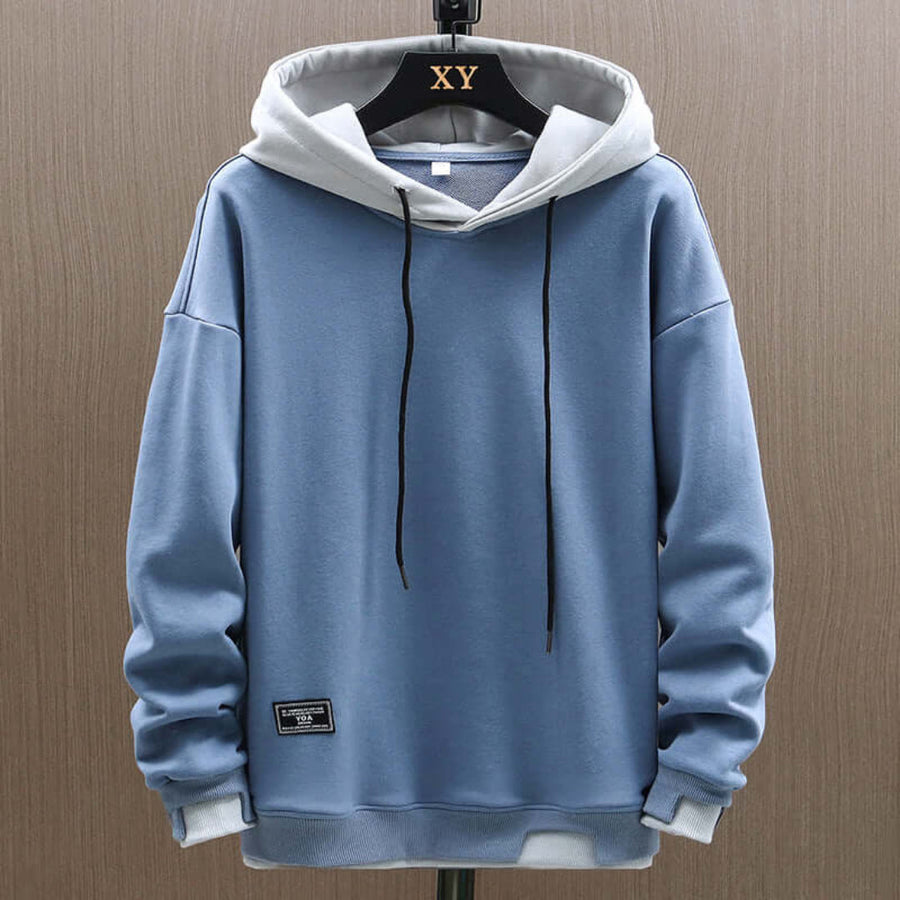 Zwei-Ton Kapuzenpulli im Oversized-Stil