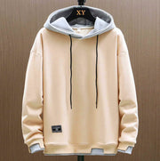 Zwei-Ton Kapuzenpulli im Oversized-Stil