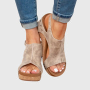 Orthopädische Keilsandalen für Damen | Schnalle