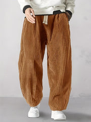 Herren Cordhose Mit Weitem Bein | Lockere Passform