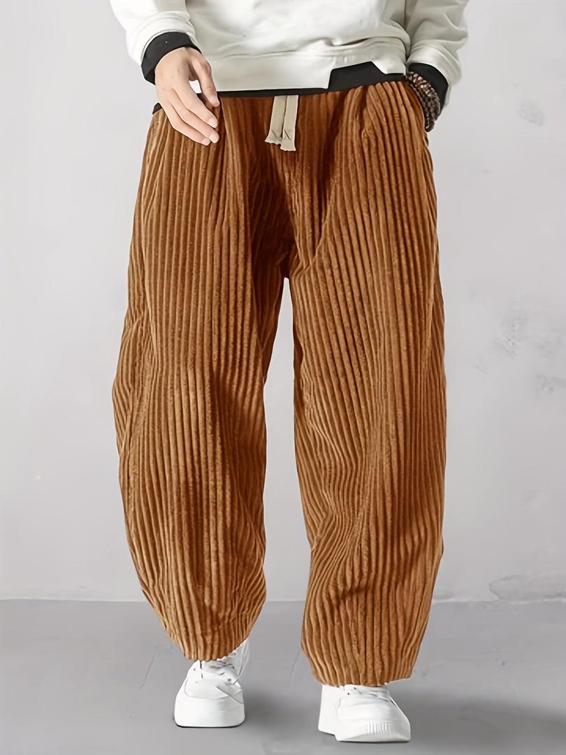 Herren Cordhose Mit Weitem Bein | Lockere Passform
