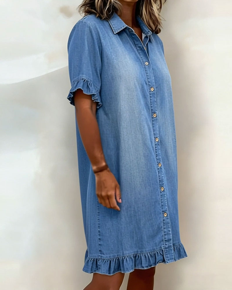 DELFI | BEQUEMES JEANSKLEID