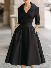Lea™ | Elegantes Midikleid mit Dezentem Glanz
