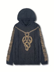 Cypriana – Eleganter Strick Pullover Mit Kapuze