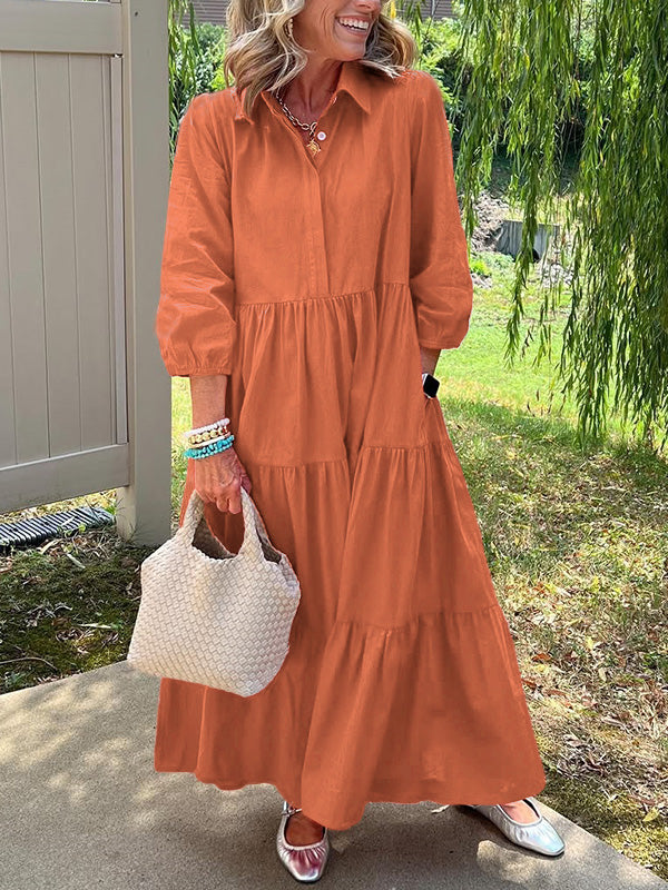Amara | Maxi Kleid aus Baumwolle für den Alltag