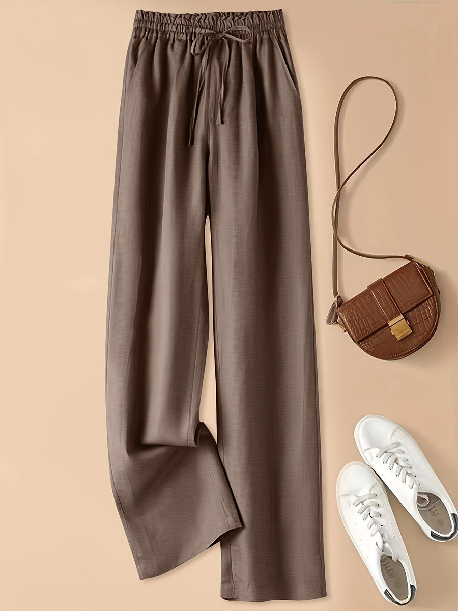 Clara | Hochtailliert Leinenhose Atmungsaktiv