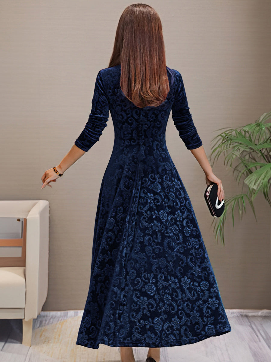 Isabella | Damen Samtkleid elegant modern stilvoll