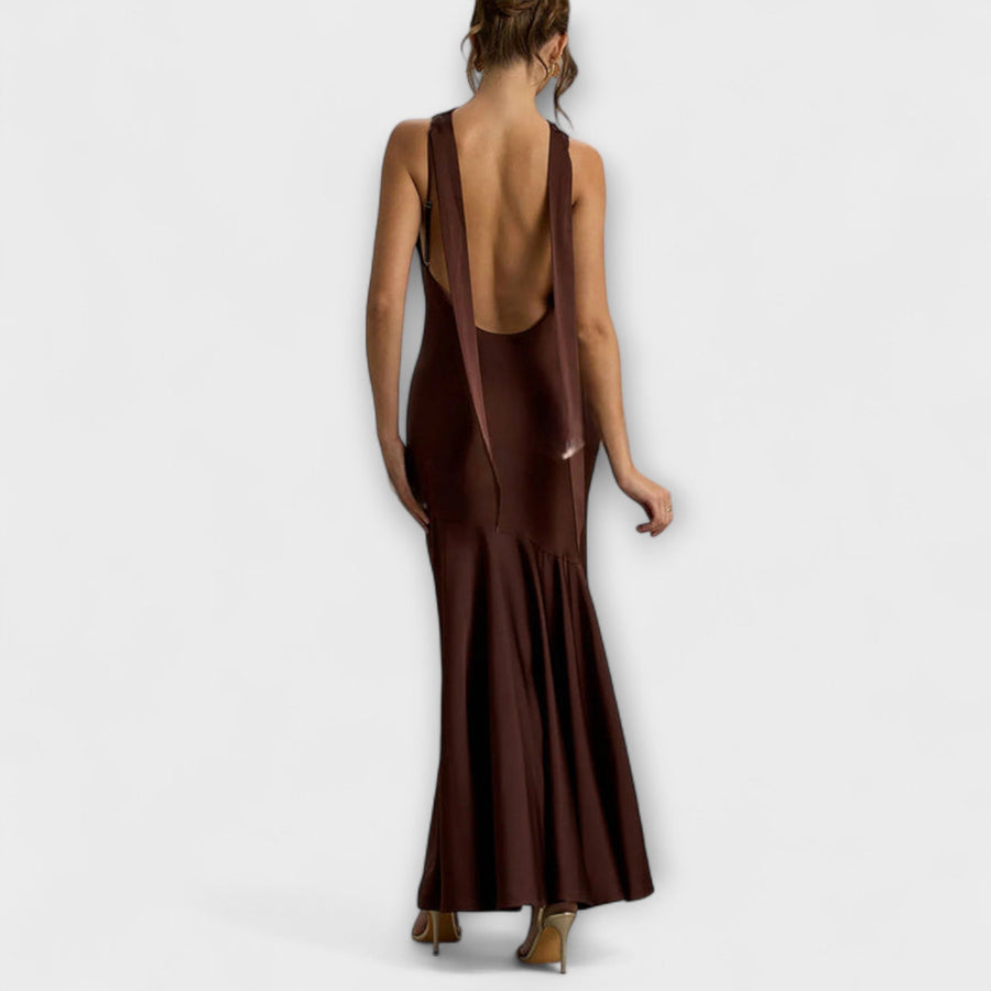 Lennon - Elegantes Satin-Maxi-Kleid