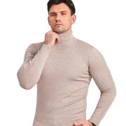 Klassischer Rollkragenpullover Für Herren | Langarm