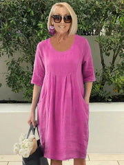 Bridget | Locker sitzendes Kleid mit Taschen