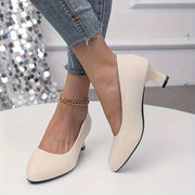 Heidi-Mode | Stilvolle Damen Pumps mit Spitzem Zeh und Blockabsatz