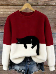 Elisa | Weicher Damen Strickpullover klassisch