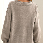 Edith | Kaschmir-Feeling Pullover mit V-Ausschnitt