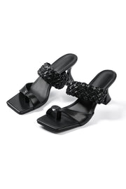 Elegante Sandaletten mit geflochtenem Riemen