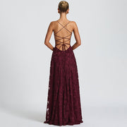 Abendkleid Blumendruck Elegant