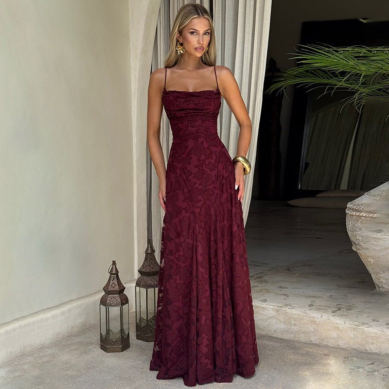 Abendkleid Blumendruck Elegant