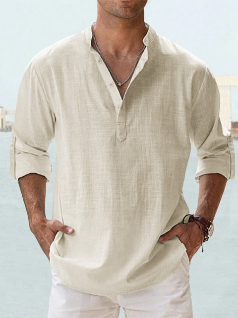 Tobias | Herren Leinenhemd modern zeitlos elegant