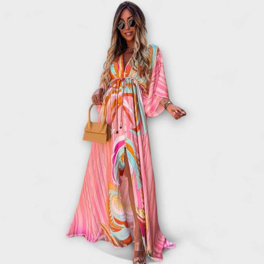Isla - Stilvolles Buntes Kleid