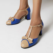 NANCY | Orthopädische Vintage-Heels mit Schleife