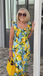 Limone – Sommerkleid mit Zitronenprint