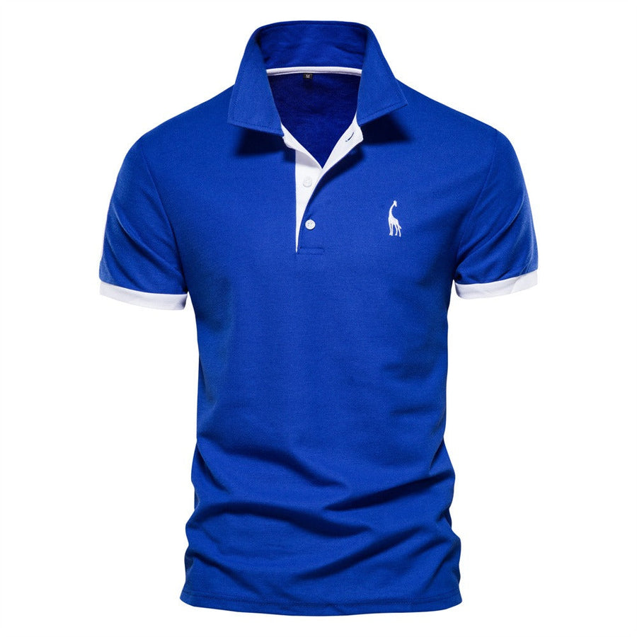 Berake | Zweifarbiges Polo mit sportlichem Akzent-Design