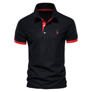 Berake | Zweifarbiges Polo mit sportlichem Akzent-Design