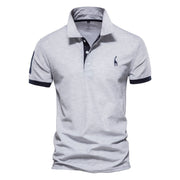 Berake | Zweifarbiges Polo mit sportlichem Akzent-Design