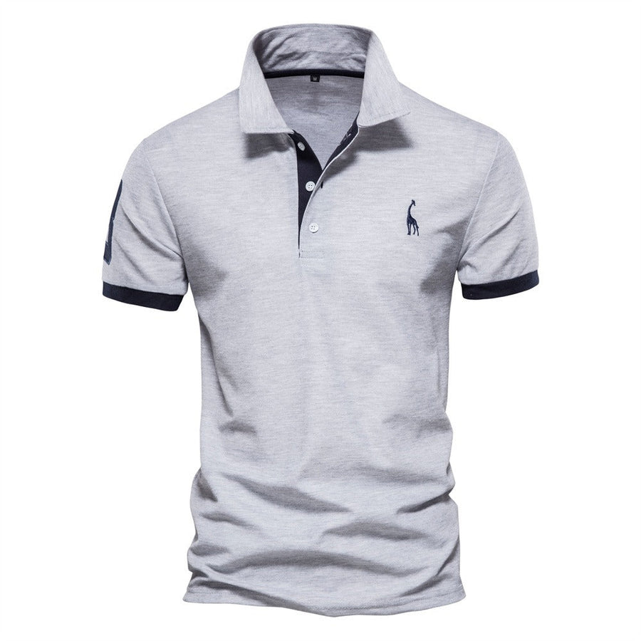 Berake | Zweifarbiges Polo mit sportlichem Akzent-Design