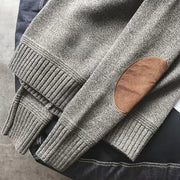 Vintage Pullover Mit Ellbogenpatches Für Herren | Winter