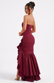 Vasileia - Schulterfreies Maxikleid