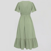 ARIA  | Mittellanges Kleid mit V-Ausschnitt